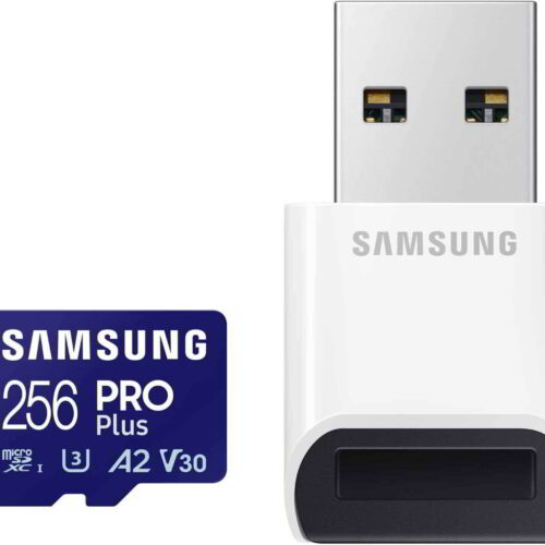 Samsung 256GB Pro Plus microSDXC UHS-I CL10 Memóriakártya + Kártyaolvasó