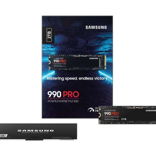 Samsung SSD 2TB - MZ-V9P2T0BW (990 PRO hűtőbordákkal