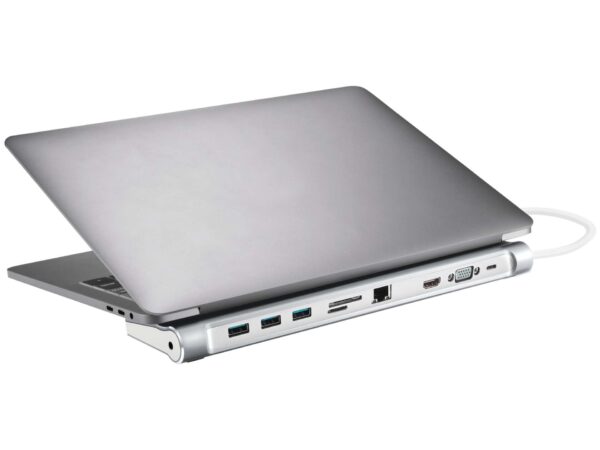 Sandberg USB-C 10-in-1 Docking Station Ezüst 136-31