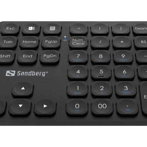 Sandberg Vezetéknélküli Numerikus Billentyűzet Pro Fekete 630-09