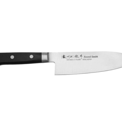 Satake Satoru Santoku Kés - Molibdén-Vanádium Acél - 17 cm