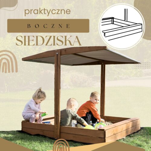 Sbp140rset02 prémium fából készült homokozó 140 x 140 cm-es készl...