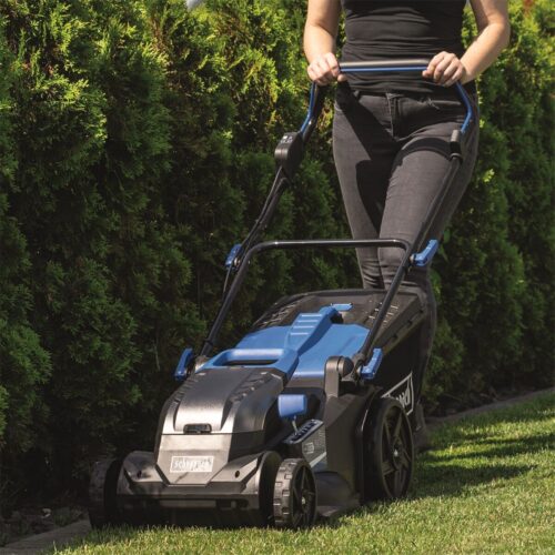 Scheppach BC-MP430-X-SET XL2 akkus fűnyíró indukciós motorral 4 a...
