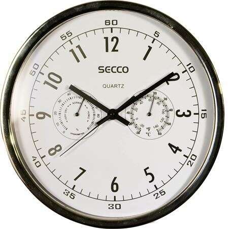 SECCO "Sweep second" falióra 30cm pára és hőmérővel