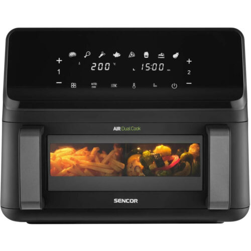 Sencor Air Fryer DualCook - 9 literes Forrólevegős Fritőz