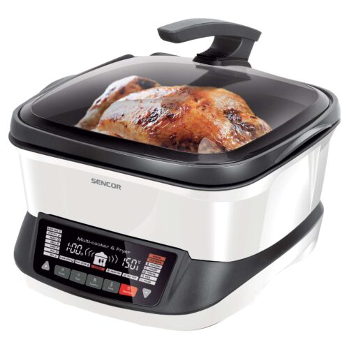 Sencor SFR 9400WH 4.8L Multifunkciós olajsütő - Ezüst/Fekete