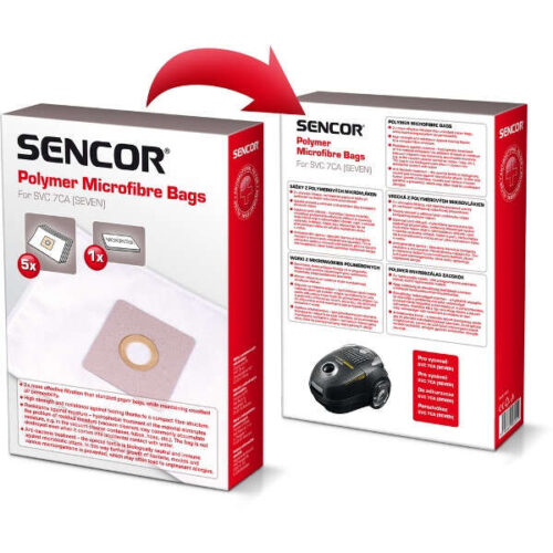 Sencor SVC 7CA Papírporzsák és motorvédő szűrő