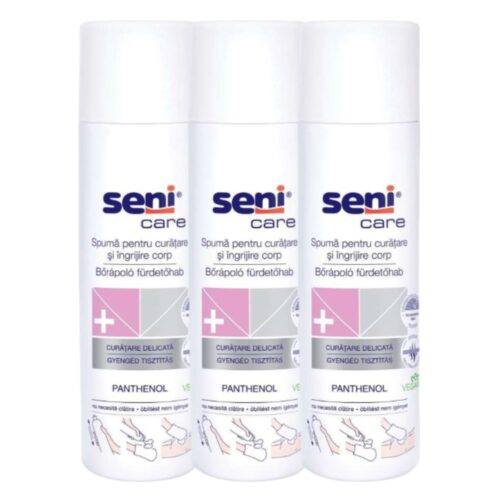Seni Care bőrápoló Tisztítóhab 3x500ml