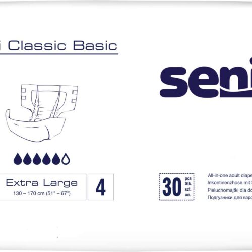 Seni Classic Basic Extra Large 4 Felnőtt pelenka 130-170cm (30db)
