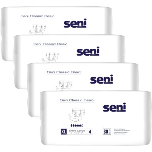 Seni Classic Basic Extra Large 4 Felnőtt pelenka 130-170cm (4x30db)