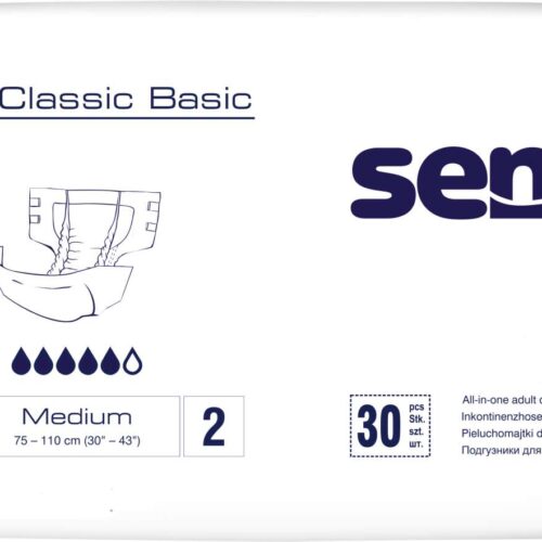Seni Classic Basic Medium 2 Felnőtt pelenka 75-110cm (30db)