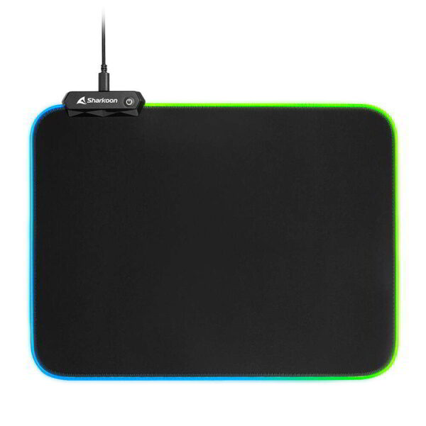 Sharkoon Egérpad - 1337 Gaming Mat RGB V2 360 (360 x 270 x 3 mm