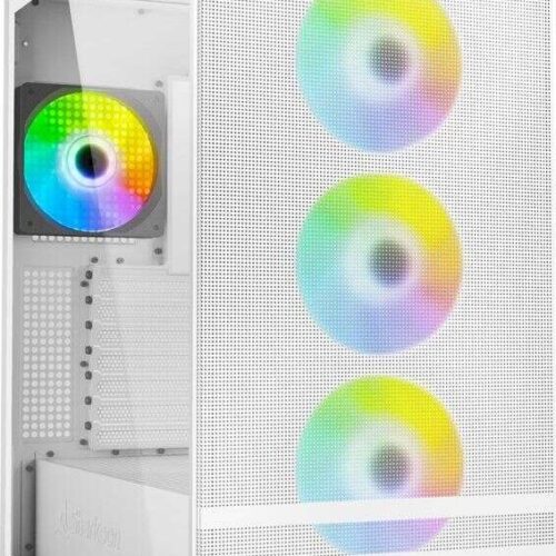 Sharkoon Rebel C50 RGB Edzett Glass Fehér 4044951038251