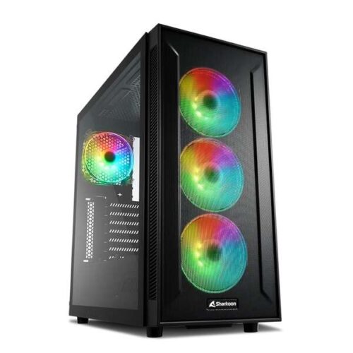 Sharkoon Számítógépház - TG6M RGB (fekete; ATX