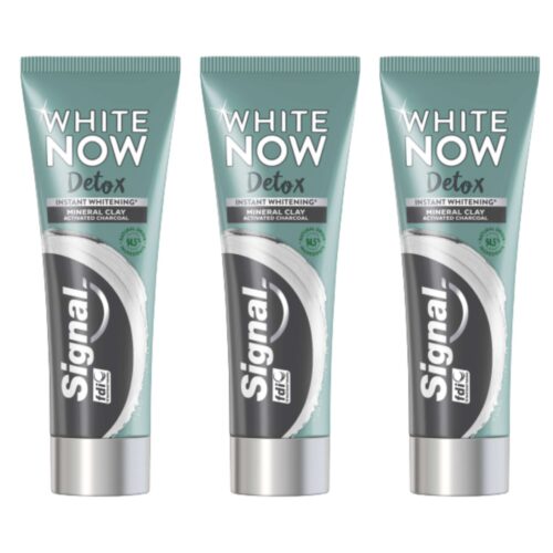 Signal Fogkrém White Now Detox Charcoal 3x75ml