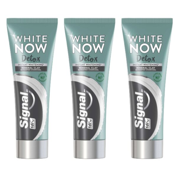 Signal Fogkrém White Now Detox Charcoal 3x75ml