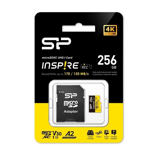 Silicon Power MicroSD kártya - 256GB microSDXC UHS-I U3