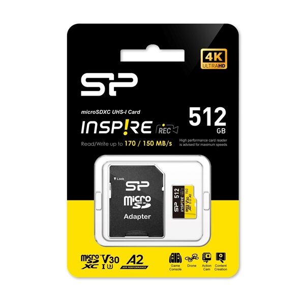 Silicon Power MicroSD kártya - 512GB microSDXC UHS-I U3