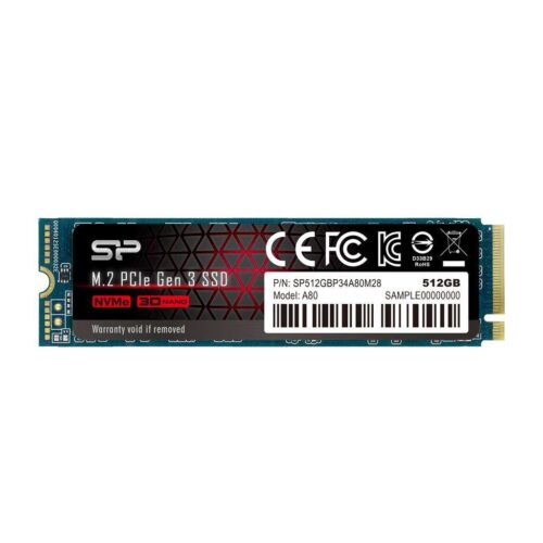 Silicon Power SSD - 512GB A80 (r:3400 MB/s; w:3000 MB/s