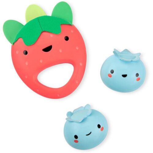 SKIP HOP Chrastítko Farmstand Berry Cute Band szett 3 db