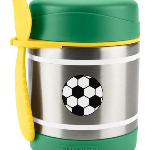 SKIP HOP Spark Style Ételtermosz kanállal/villával Foci 325 ml