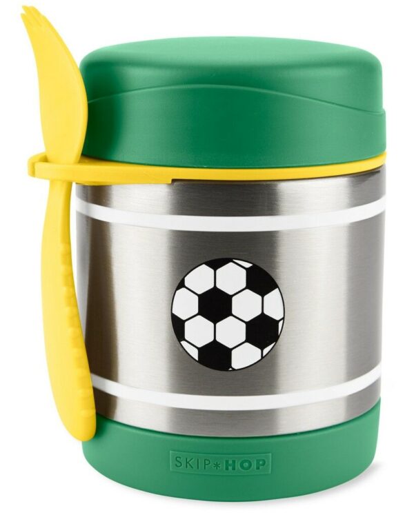 SKIP HOP Spark Style Ételtermosz kanállal/villával Foci 325 ml