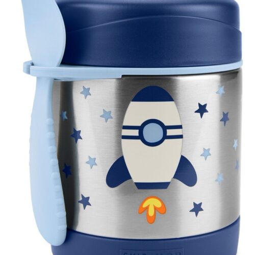 SKIP HOP Spark Style Ételtermosz kanál/villával Rakéta 325 ml