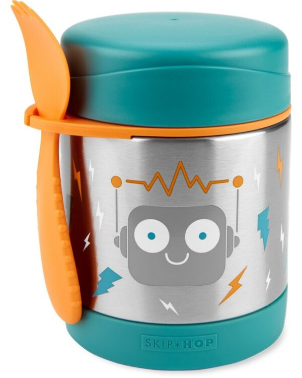 SKIP HOP Spark Style Ételtermosz kanál/villával Robot 325 ml
