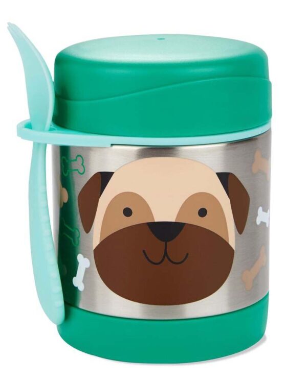 SKIP HOP Zoo Ételtermosz kanál/villával Mopsz 325 ml