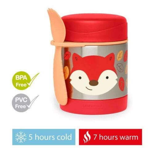 SKIP HOP Zoo Ételtermosz kanál/villával Róka 325 ml