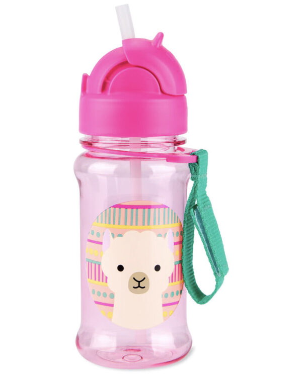 Skip Hop Zoo Llama Szívószálas Palack - 355ml
