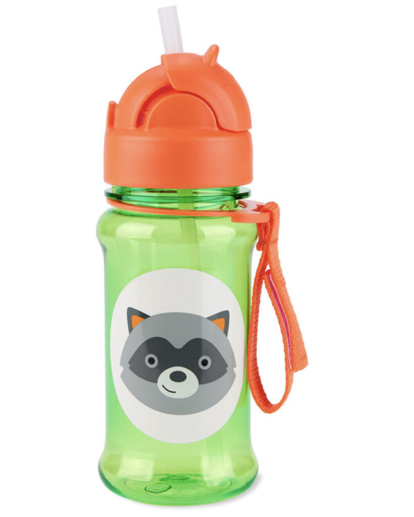 Skip Hop Zoo Mosómedve Szívószálas Palack - 355ml