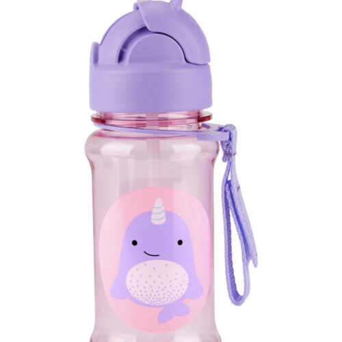 Skip Hop Zoo Narvál Szívószálas Palack - 355ml