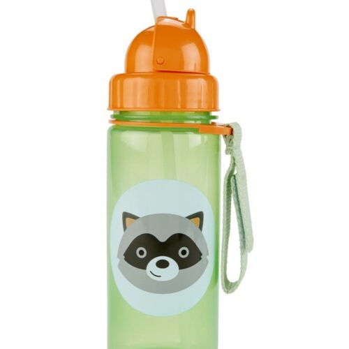 SKIP HOP Zoo Pohár szívószállal PP PVC és BPA mentes Mosómedve 12m+