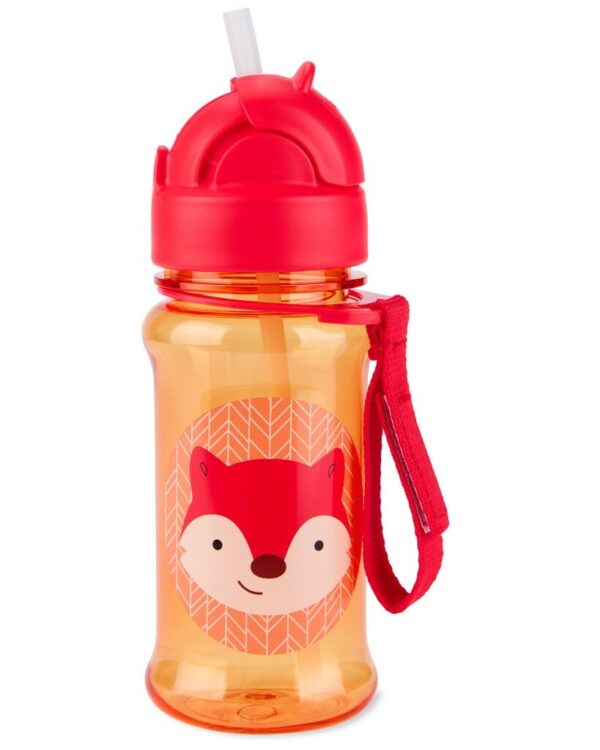 Skip Hop Zoo Róka Szívószálas Tritan Palack - 355ml