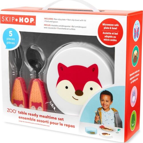 SKIP HOP Zoo Set étkezőszett 5 db-os Róka 12 hó+