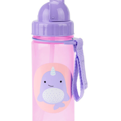 SKIP HOP Zoo Szívószálas pohár PP PVC és BPA mentes Narvál 12h+