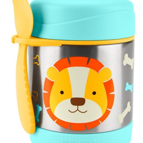 SKIP HOP Zoo Termosz ételhez kanállal/villával Oroszlán 325 ml