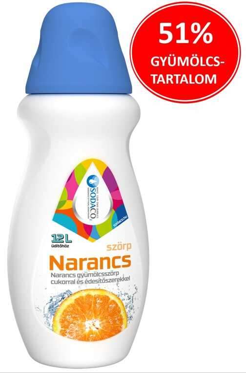 SodaCo narancs ízű szörp
