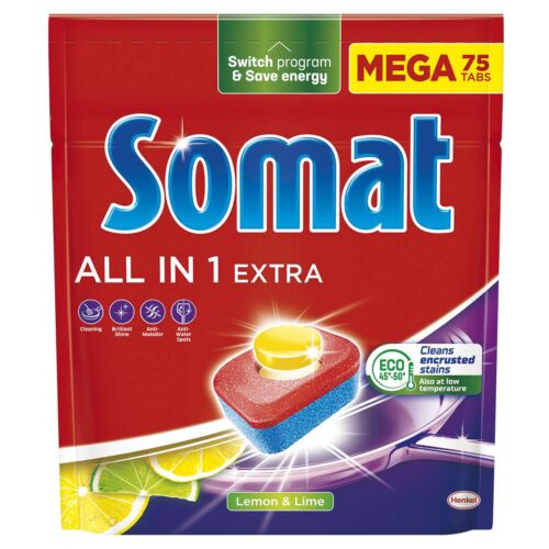 Somat All in 1 Extra Lemon&Lime Mosogatógép tabletta 75db