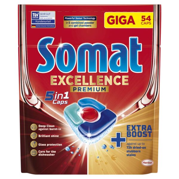 Somat Excellence Premium 5in1 Mosogatógép kapszula 54db