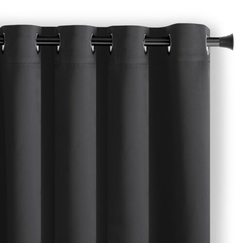Sötétítő függöny BLACKOUT fekete ezüst lesötétítő 140x270 AmeliaHome
