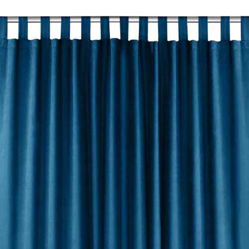 Sötétítő függöny MILANA indigókék pántok 10 cm zsenília 140x175 HOMEDE