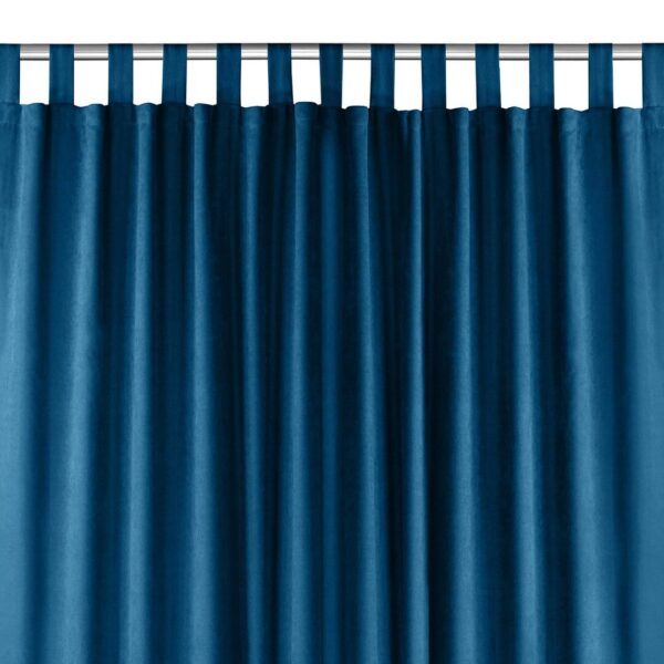 Sötétítő függöny MILANA indigókék pántok 10 cm zsenília 140x175 HOMEDE