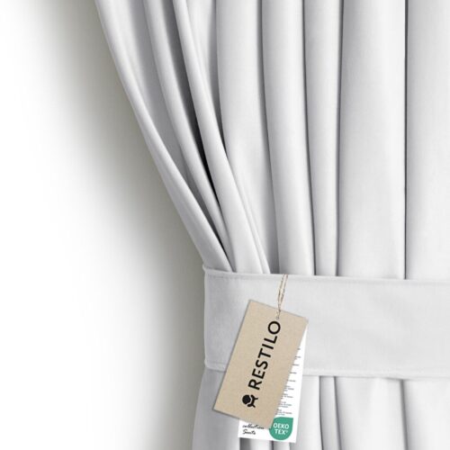 Sötétítő függöny VELVET fehér ezüst  bársony 140x245 AmeliaHome