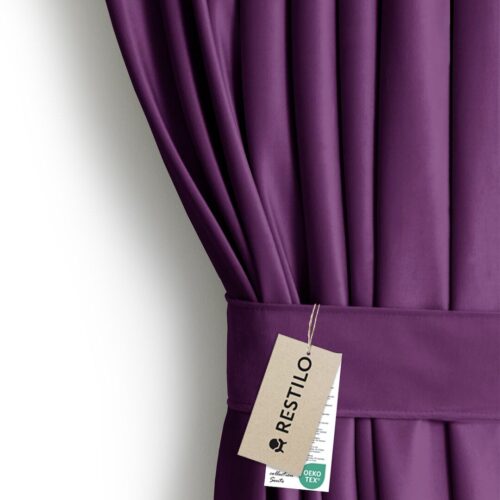Sötétítő függöny VELVET lila ezüst  bársony 140x270 AmeliaHome