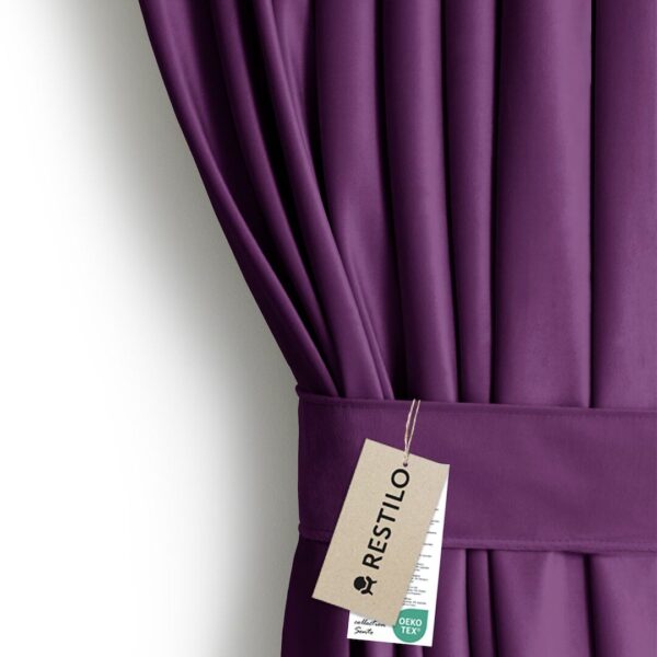 Sötétítő függöny VELVET lila ezüst  bársony 140x270 AmeliaHome