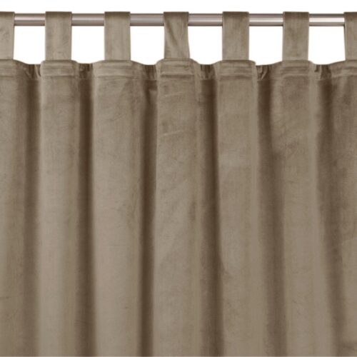 Sötétítő függöny VILA bézs pántok 10 cm bársony 135x270 HOMEDE
