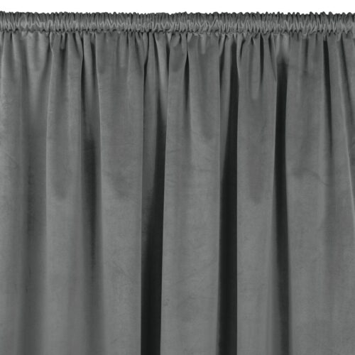 Sötétítő függöny VILA grafitszürke bújtató 5 cm bársony 135x300 HOMEDE