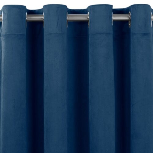 Sötétítő függöny VILA indigókék ezüst ezüst fém bársony 135x270 HOMEDE